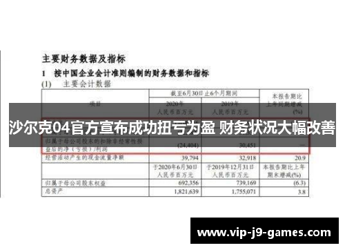 沙尔克04官方宣布成功扭亏为盈 财务状况大幅改善